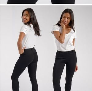 Betabrand Dress Pant Yoga Pants Skinny Leg Classic